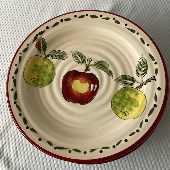 Home Trends Stoneware Apple Grove Salad Plates. Set of four. - Picture 5 of 6